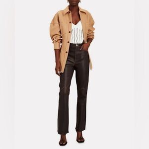 Re/Done 70s Leather Bootcut Pants